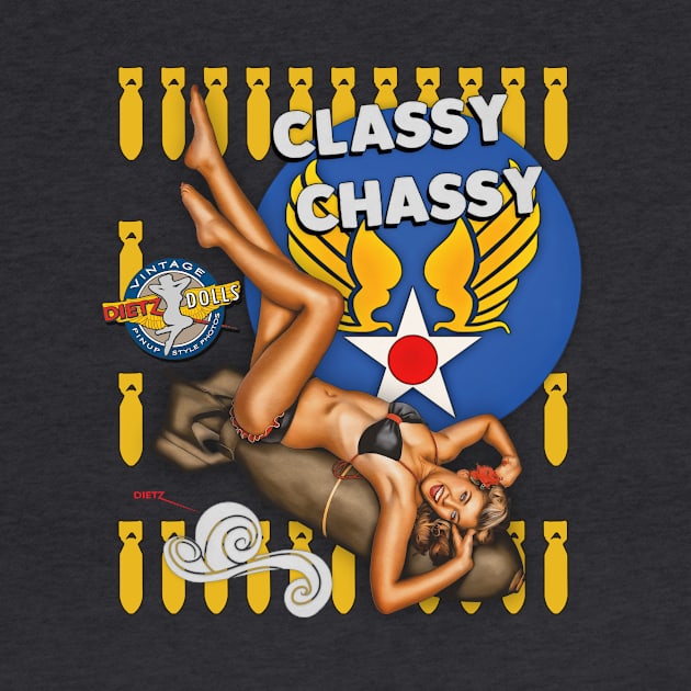 Nose Art Pinup - Classy Chassy by Vintage Pinups